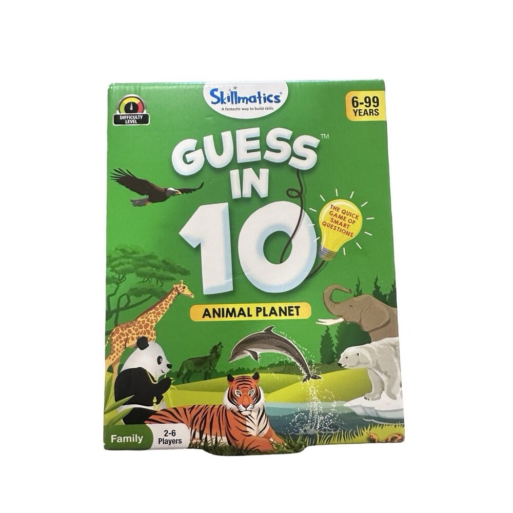 Skillmatics Card Game - Guess in 10 Animal Planet, Gifts for 6, 7, 8, 9 Year ...